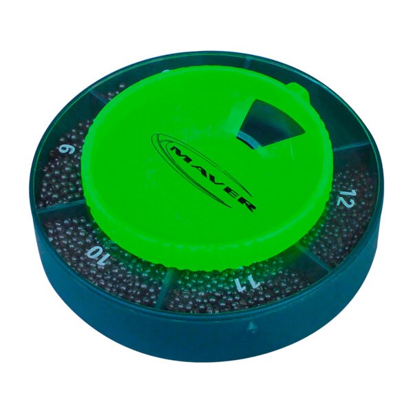 BOX OF SUPERCALIBRATED SHOTS – SIZE 5/0-4/0-0-2-5 LEAD