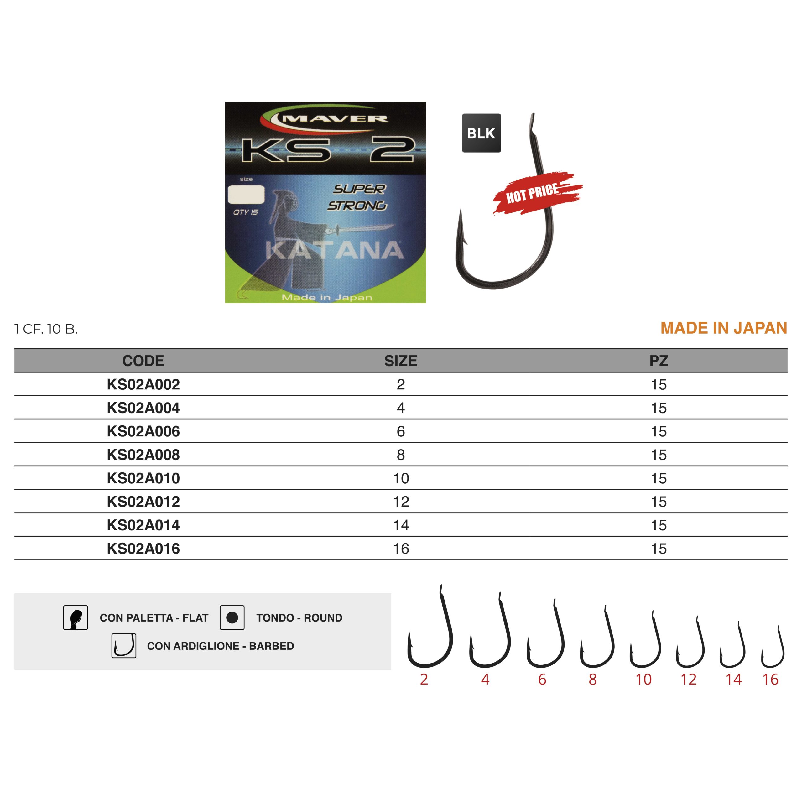 MAVER HOOK KATANA KS 2