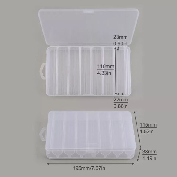 Double Sided Lure Box Clear - 14 Compartments - Image 2