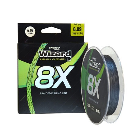 LINE WIZARD 8X BRAIDED LINE DARK GREY