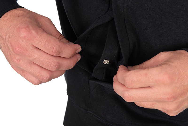 Fox Collection Zipped Hoody - Black - Image 3