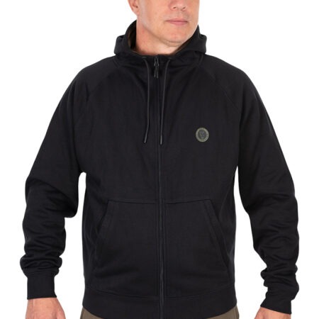 Fox Collection Zipped Hoody - Black