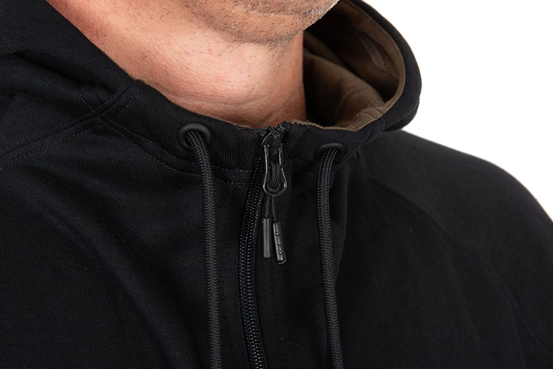 Fox Collection Zipped Hoody - Black